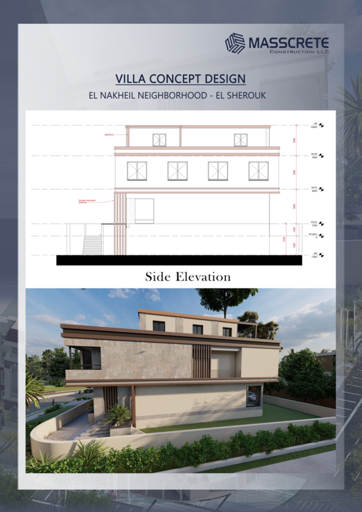 2.Villa Concept Design, Elsherouk, Egypt